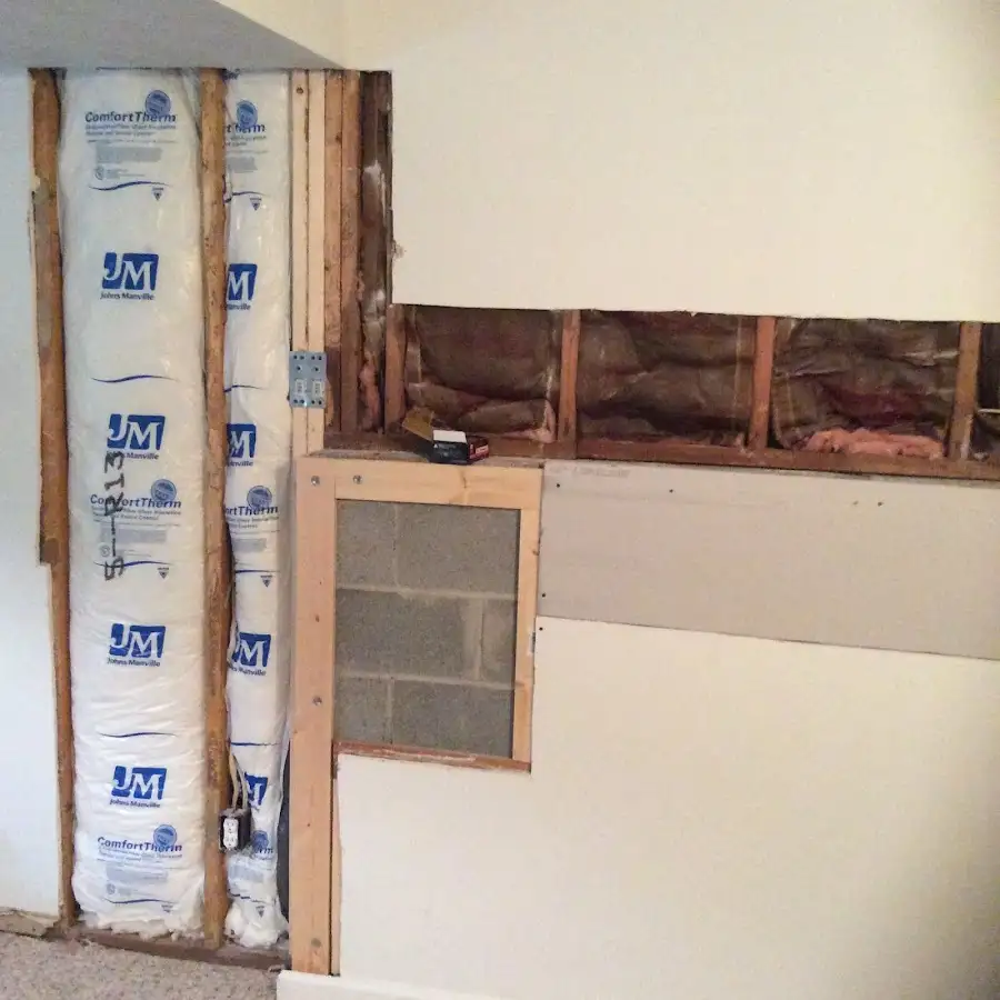 Wall insulation replacement during Contents Cleaning & Restoration in Fort Hood